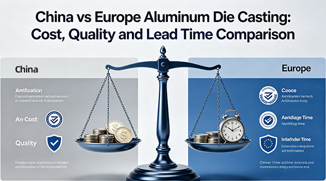 China vs Europe Aluminum Die Casting: Cost, Quality and Lead Time Comparison